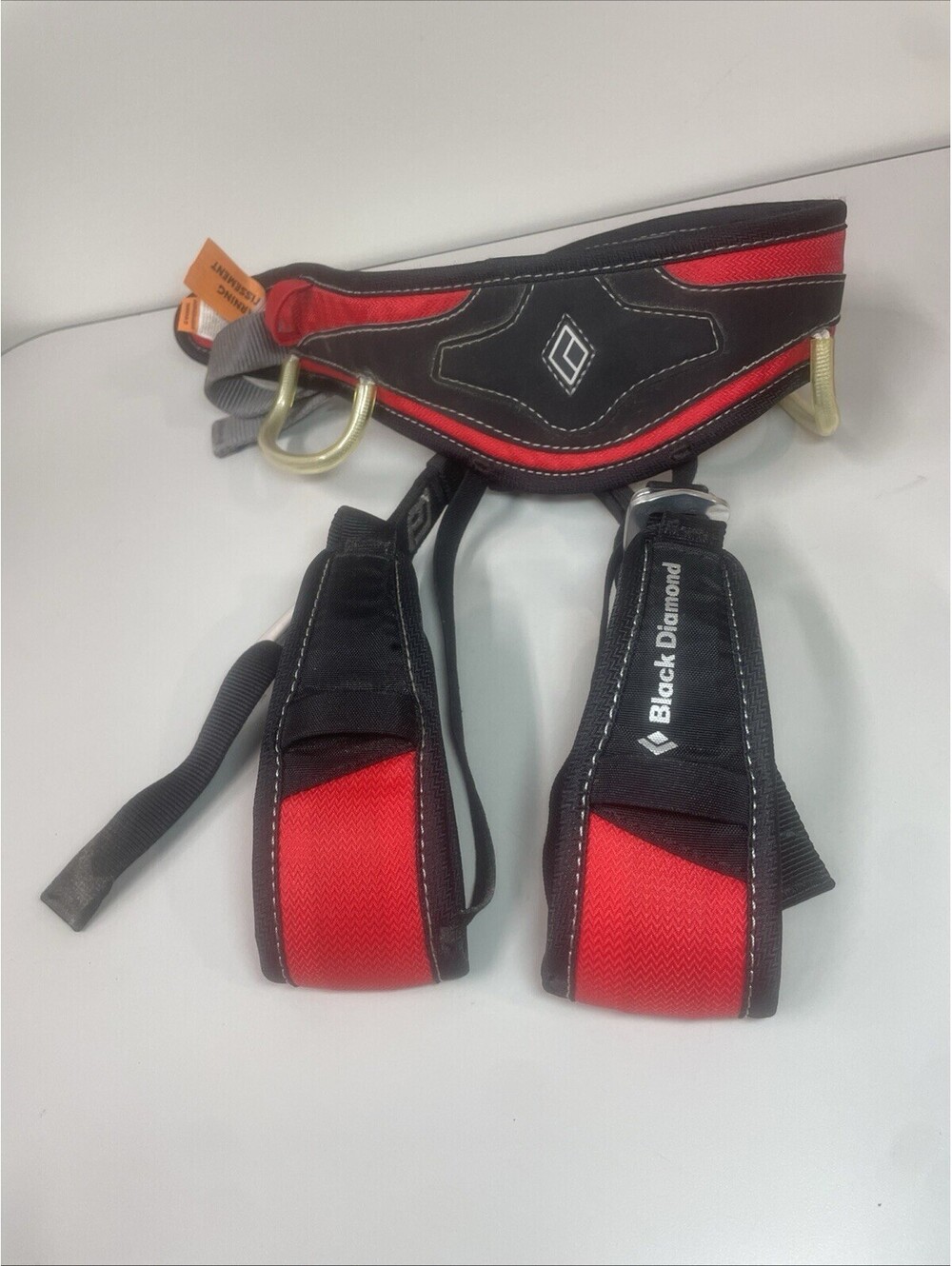 Black Diamond Wiz Kid Harness KIDS One Size 19” - 25” 48cm-64cm Fire Red RM